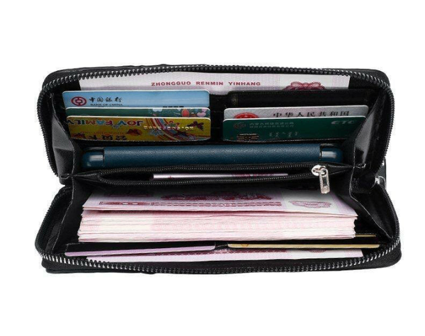 Pochette cuir élégant homme