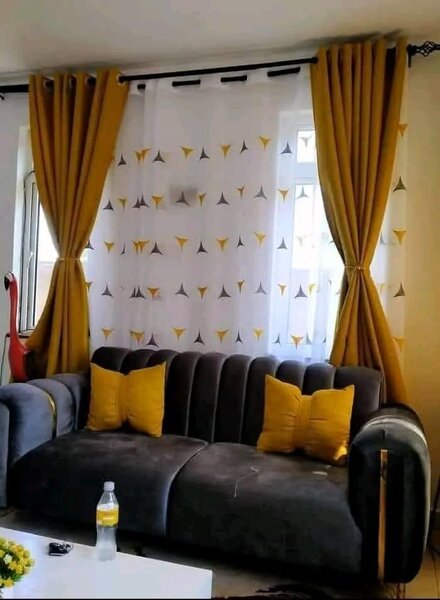 The black sofa