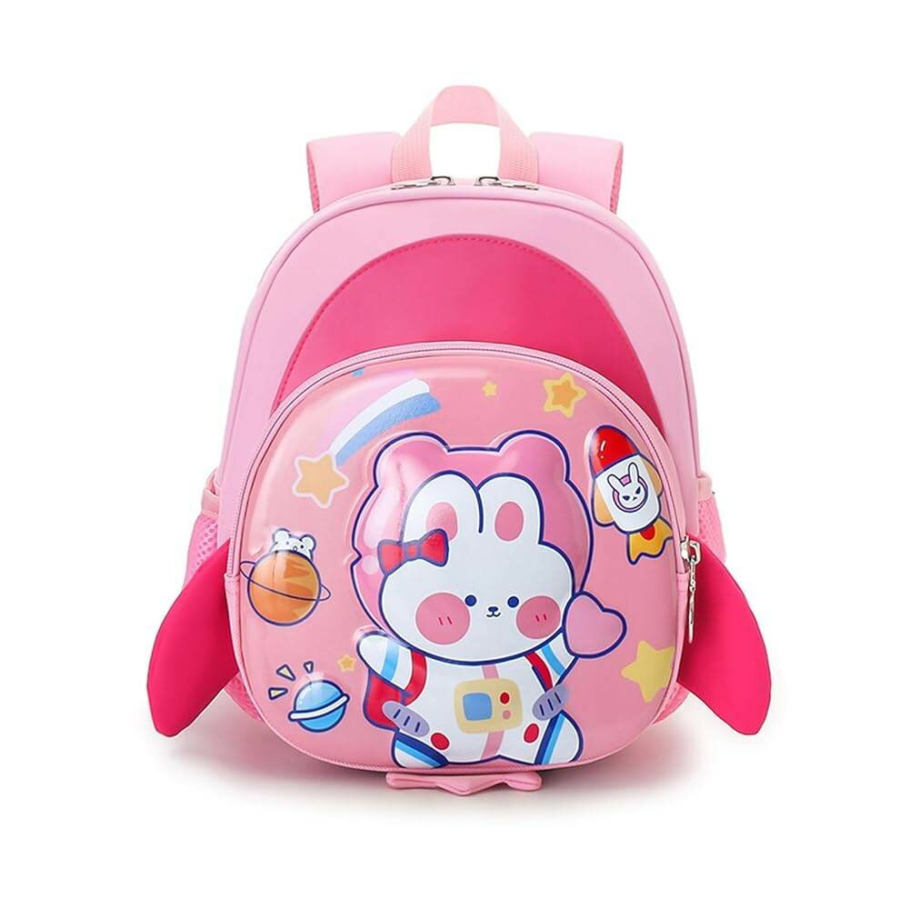 Sac à dos enfant motif lapin rose