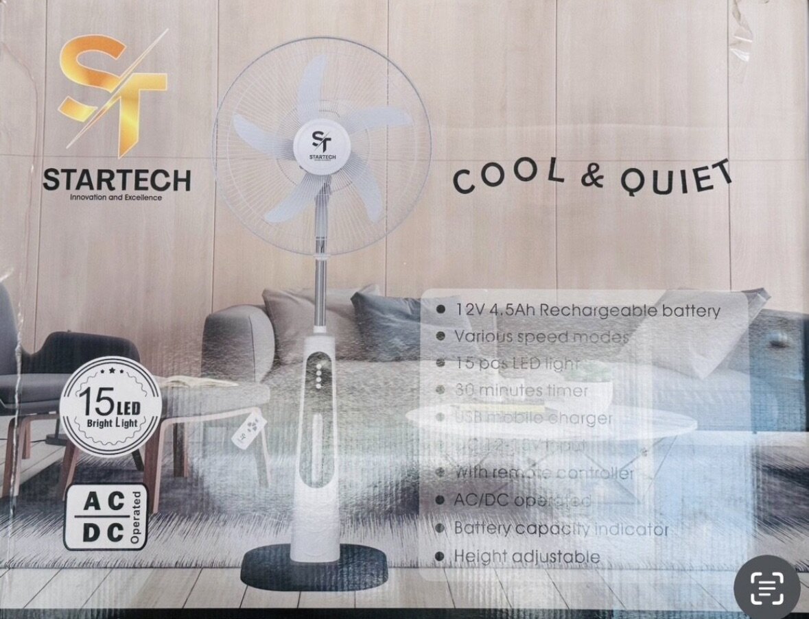 Ventilateur rechargeable Startech