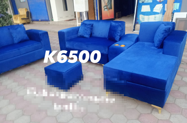 blue sofa set