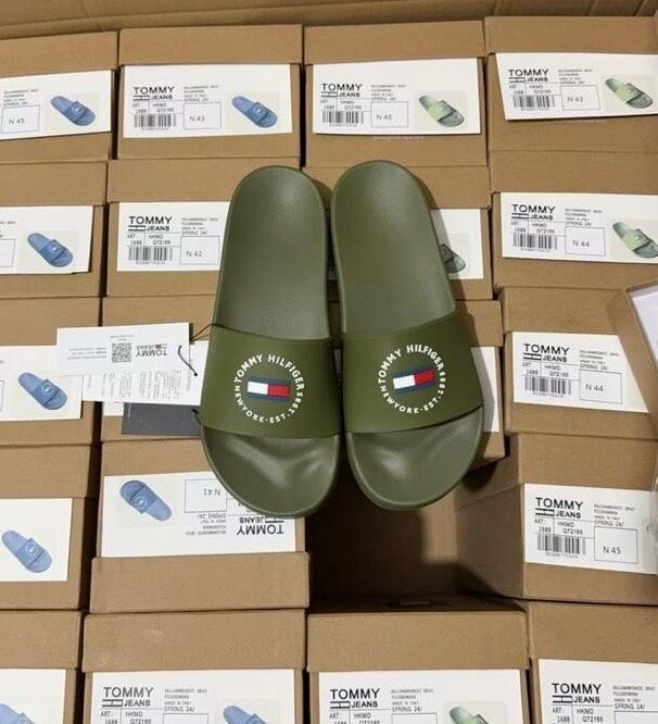 Claquettes Tommy Hilfiger Vert