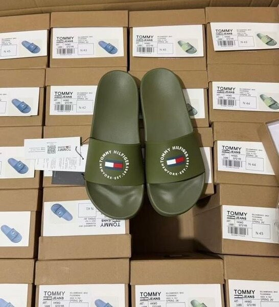 Claquettes Tommy Hilfiger Vert
