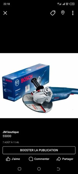 Meuleuse Bosch Puissante