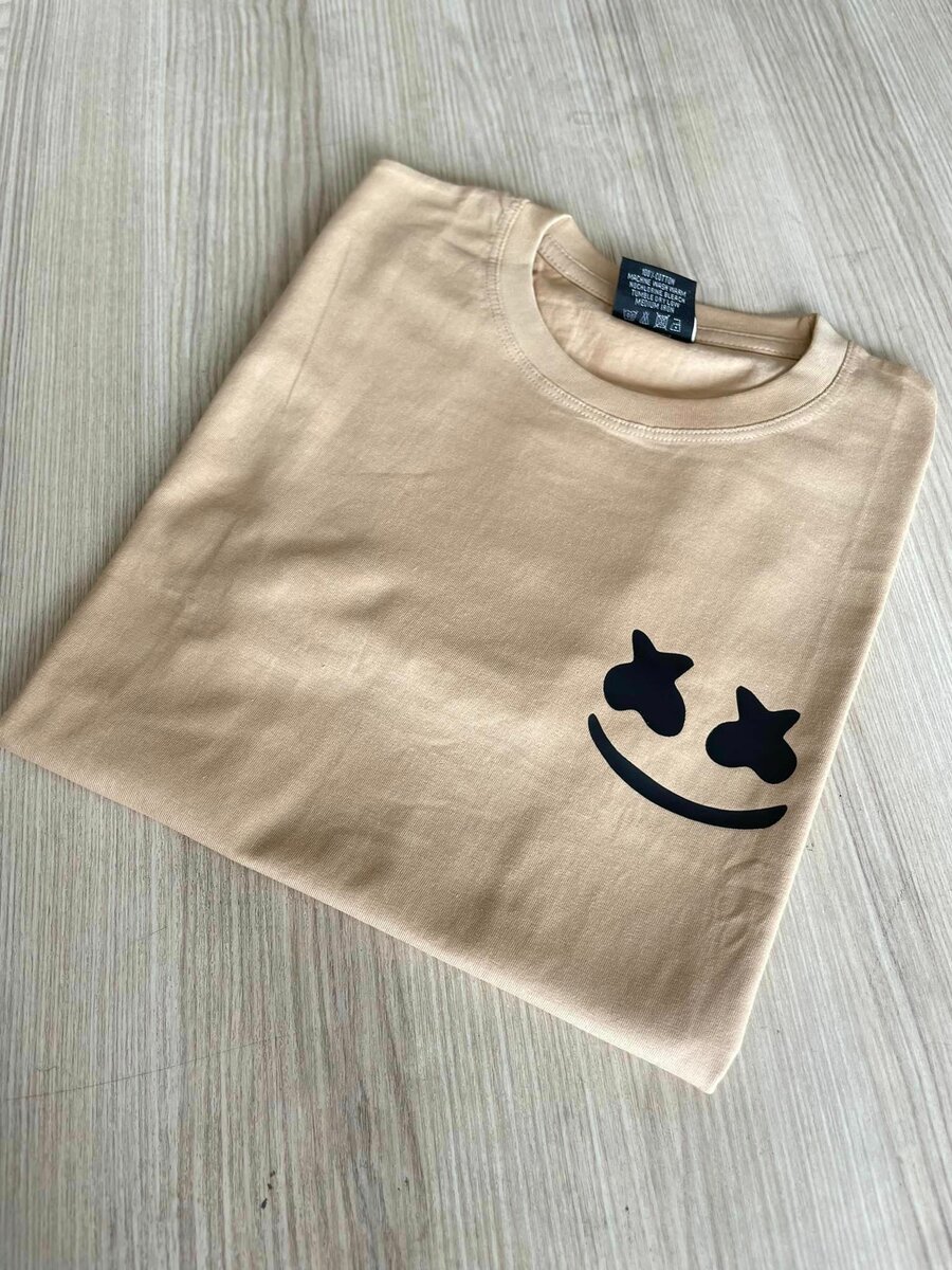 Women's T shirt  Beige Free size 