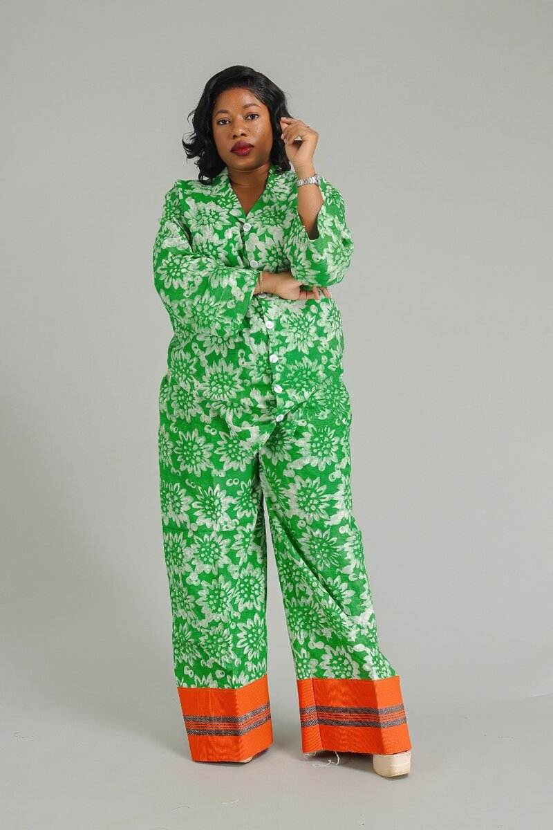 Ensemble en coton coloré femme