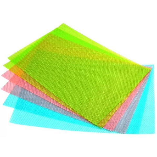 4pcs Fridge & Shelf Mats  Multi-use Liners for Kitchen & Wa