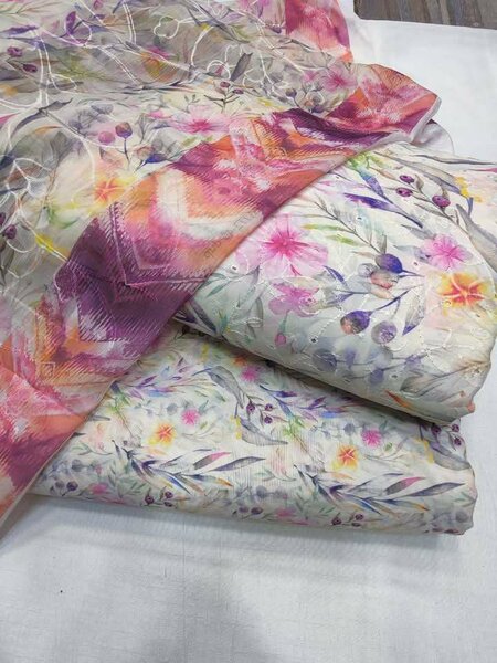 Printed lawn suit