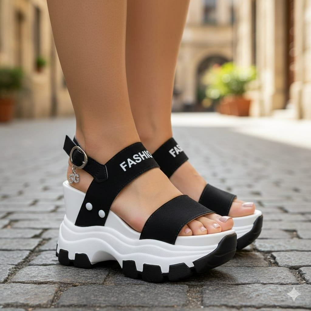 Sandales Compensées Mode Femme