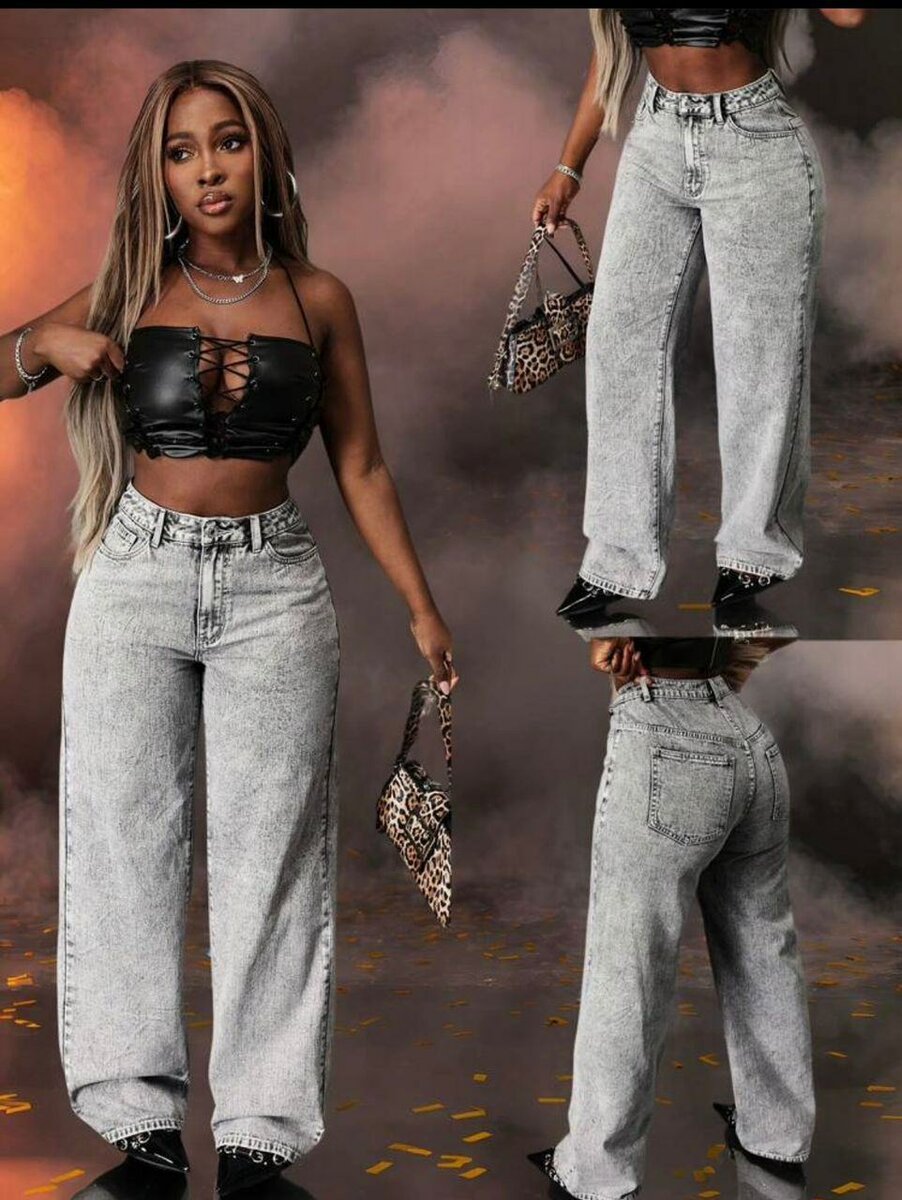 Jeans larges pour femmes