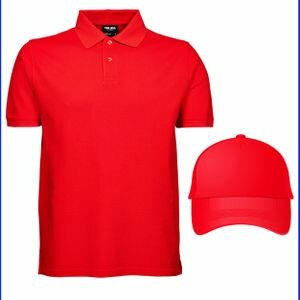 T-Shirt Polo VIP + Casquette Rouge