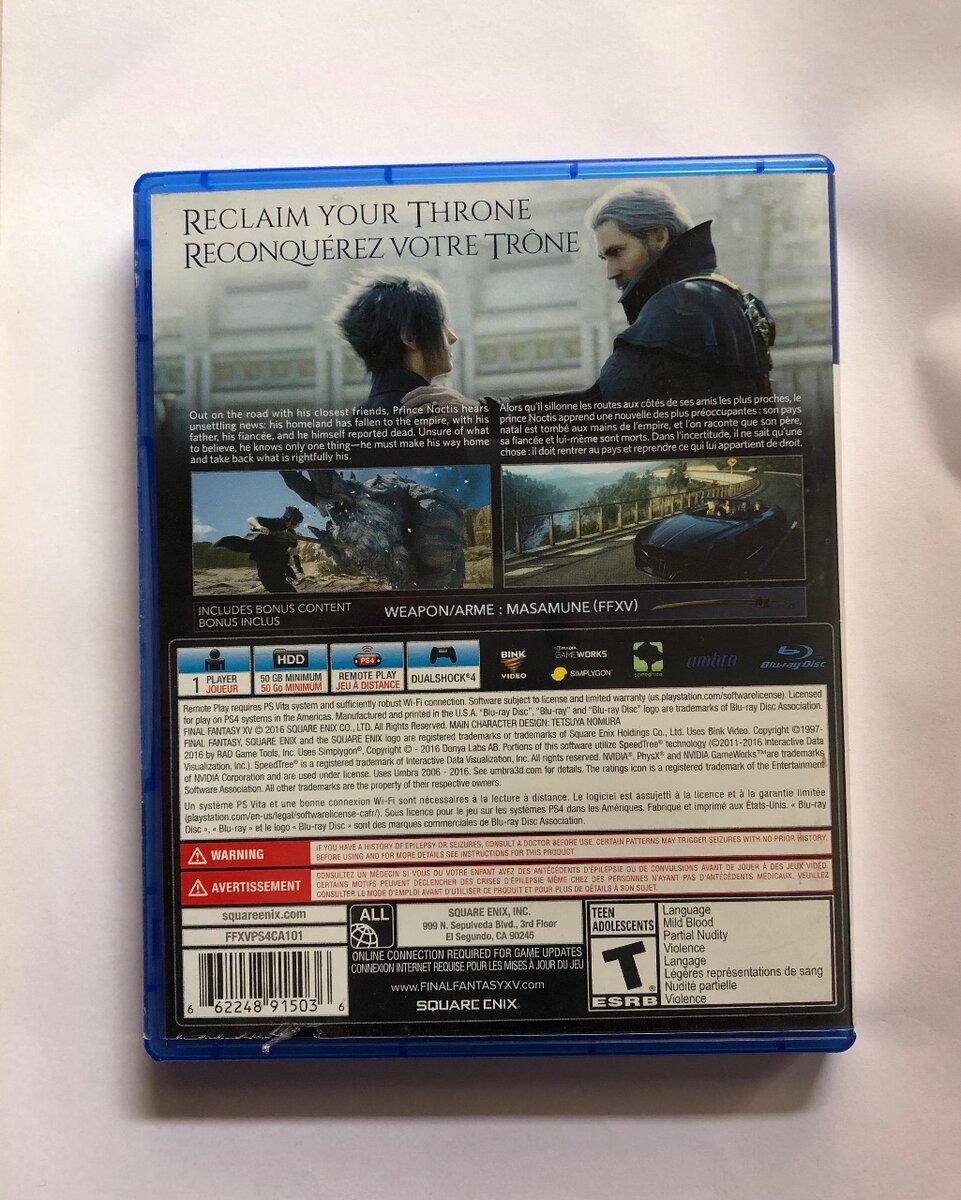 Final Fantasy XV Day One Edition PS4