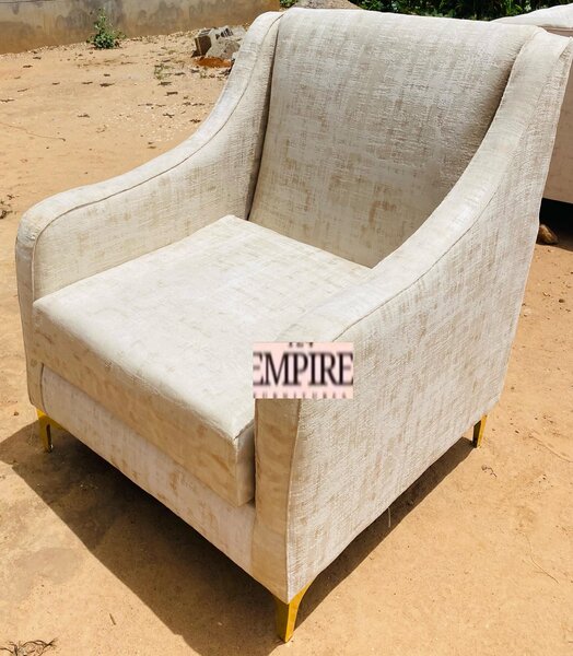 Light upholstered armchair