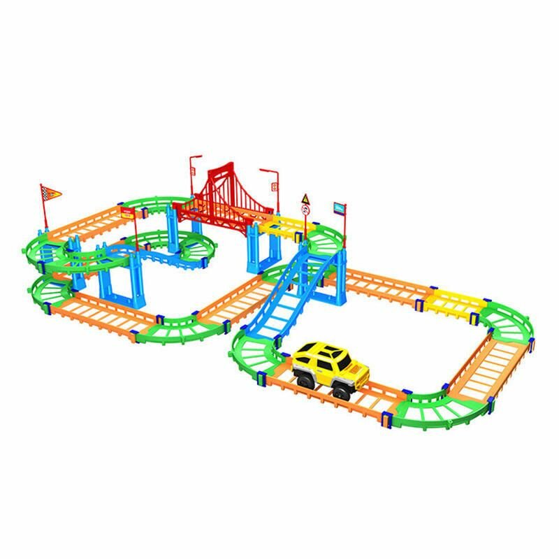 Circuit voiture enfant multicolore
