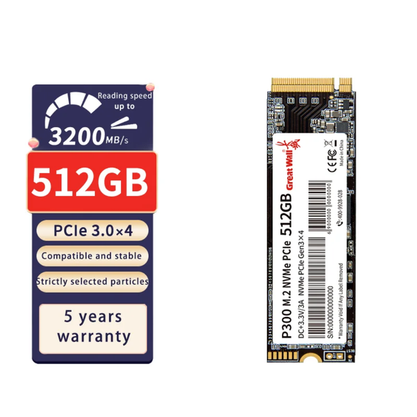 Disque SSD M.2 NVMe 512GB