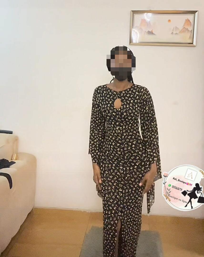 Robe fleurie manches longues