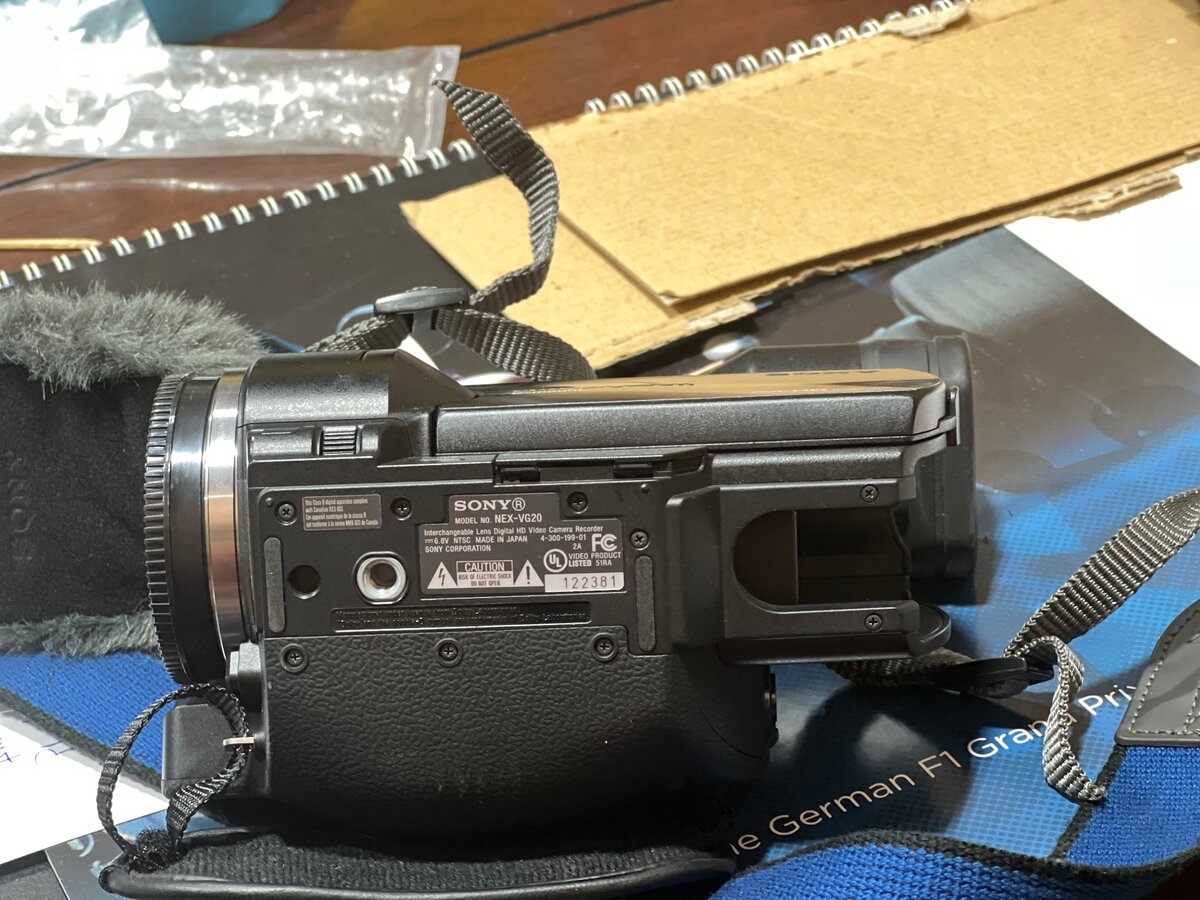 Caméra SONY MODEL NO. NEX-VG20