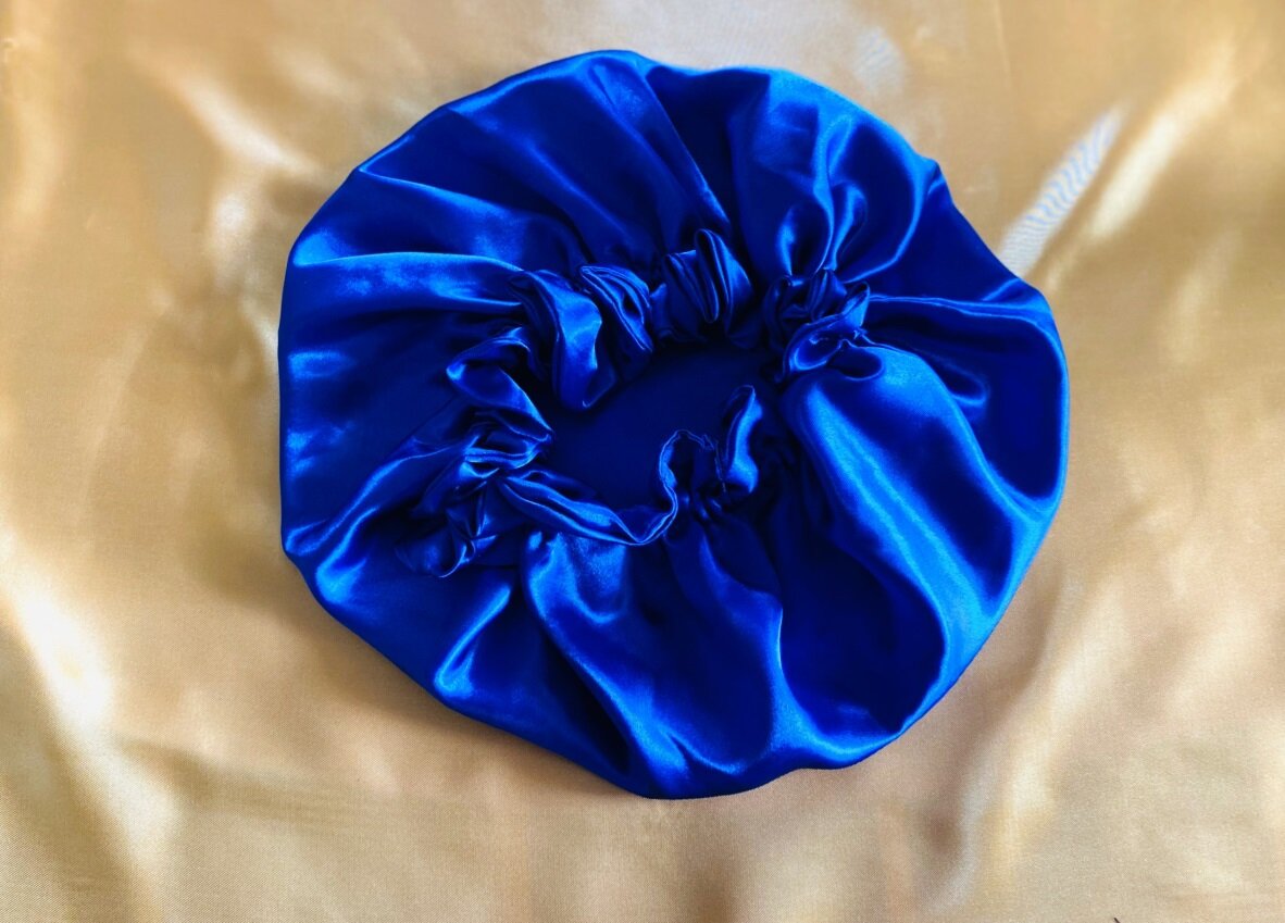 Elastic Bonnets blue