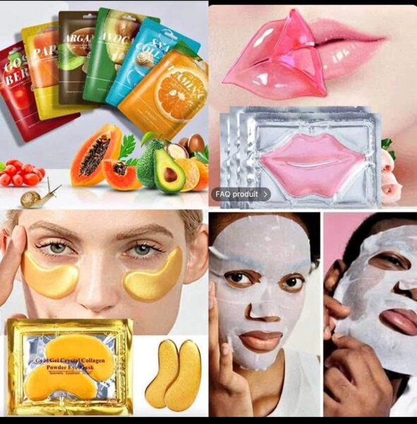 Masques anti cernes,lèvres ...