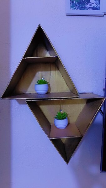 Étagère Murale Géométrique