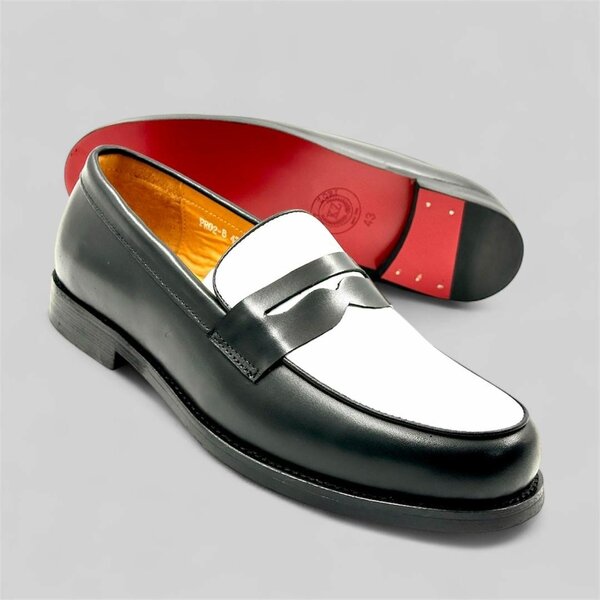 Black & White Loafers