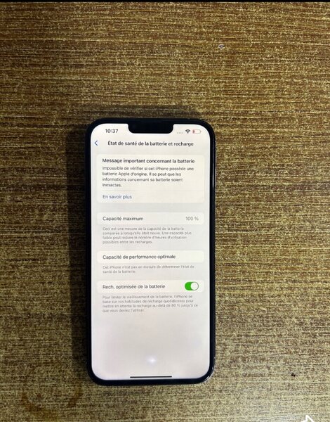 Smartphone avec écran de santé