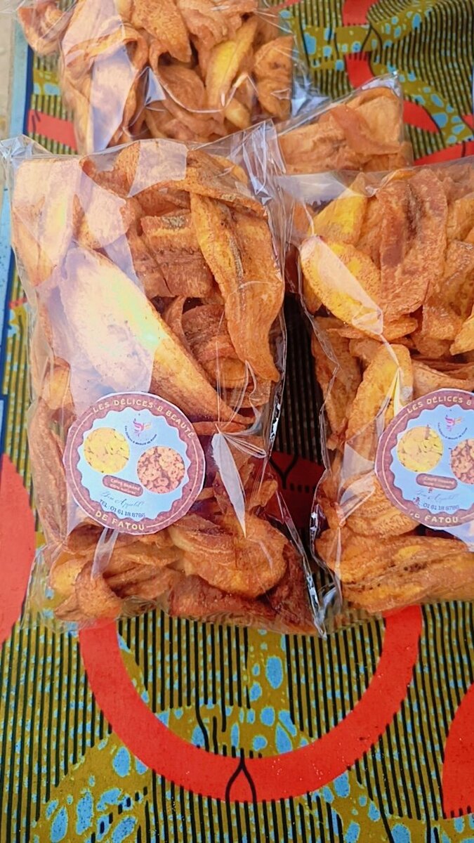 Chips de plantain croustillants
