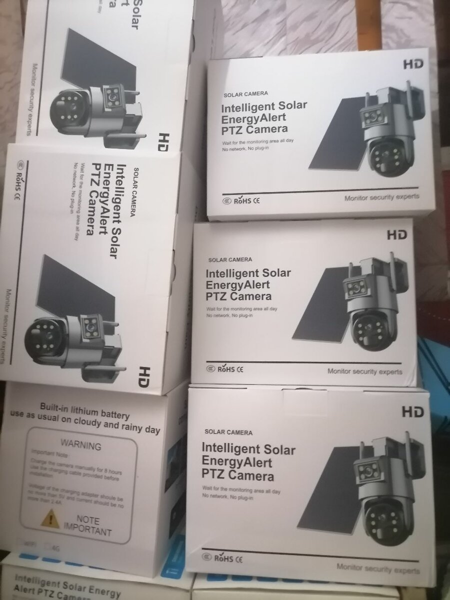 4G Dual Lens Solar PTZ Camera 4MP solar power panel battery