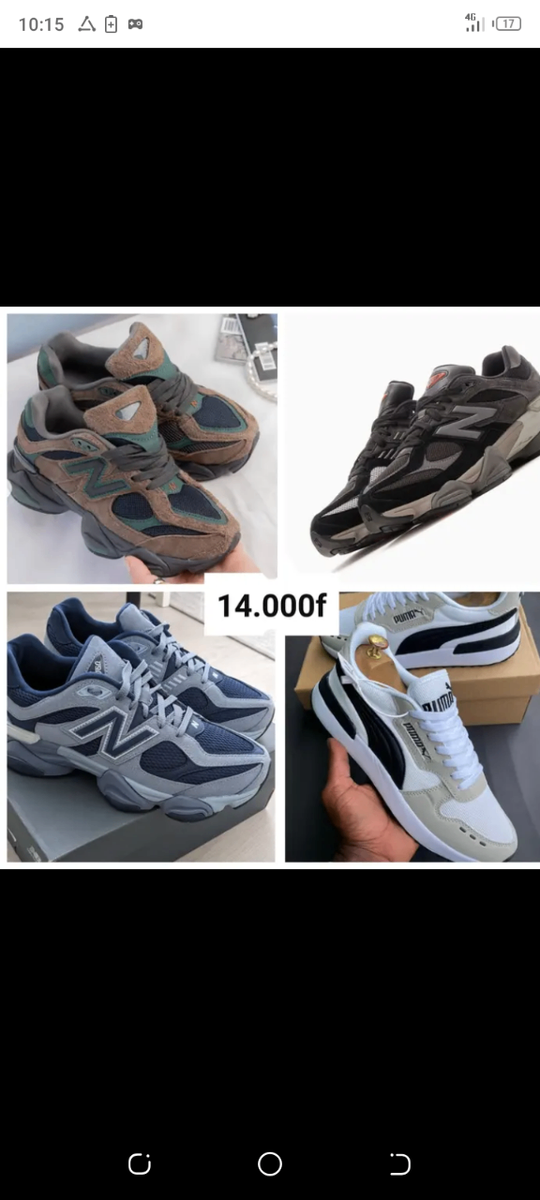 Chaussures de sport tendance