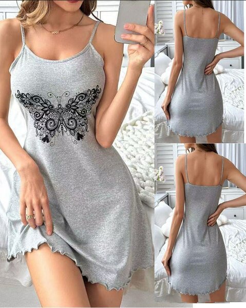 Nuisette grise avec papillon