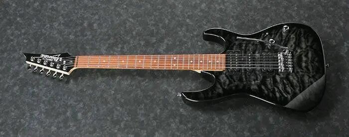 Guitare électrique élégante noire