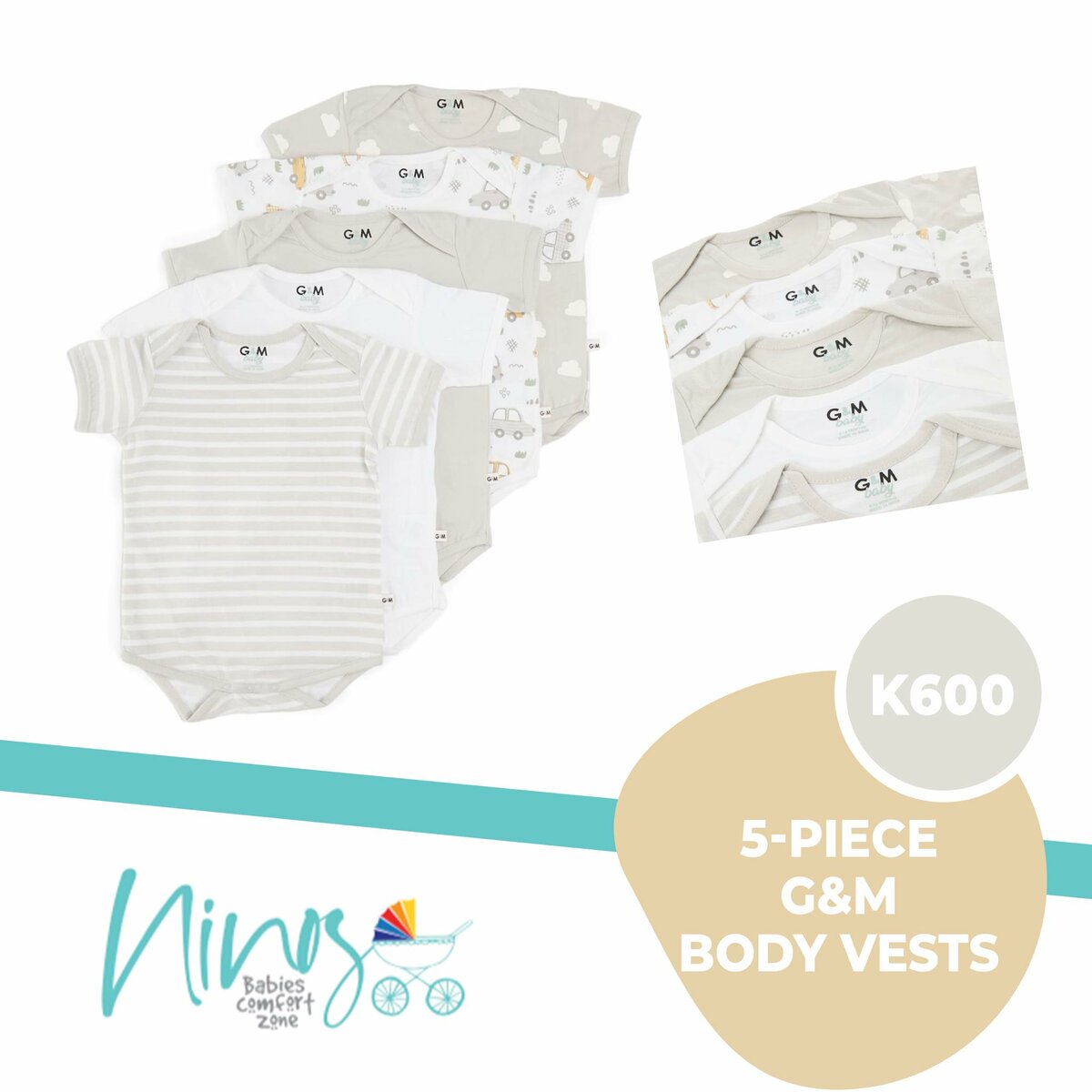 5 piece body vests