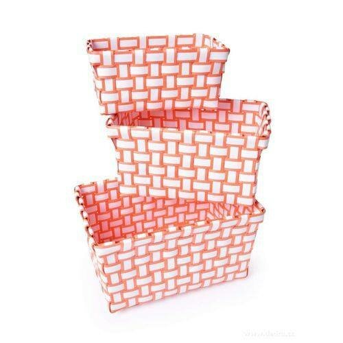 LOT DE 3 PANIERS DE RANGEMENT D'OBJETS DIVERS - 𝗢𝗿𝗮𝗻𝗴𝗲