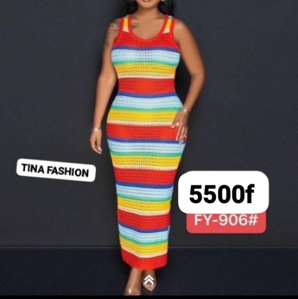 Robe Élégante Multi-couleurs