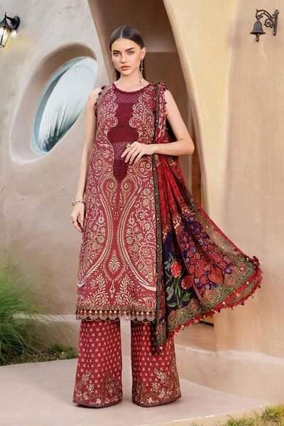 Red 3 piece lawn