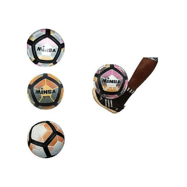 Minsa Ballon De Foot Tout Terrain (T4) - Noir/blanc