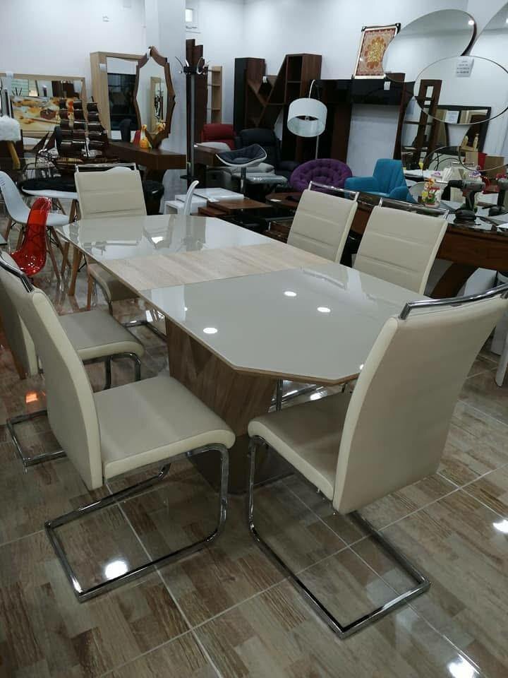 Table à manger moderne 6 place