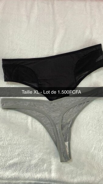 Lot de strings XL confortables