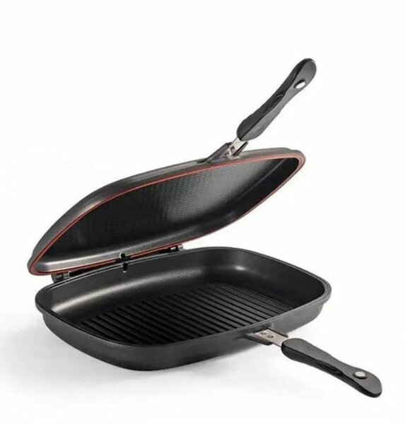 Poêle a dessini double face