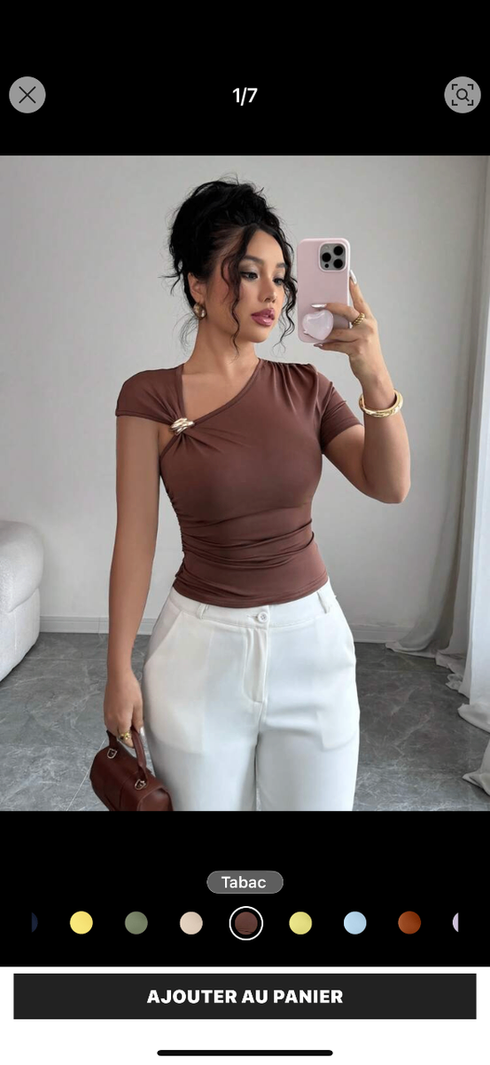 Top asymétrique chic