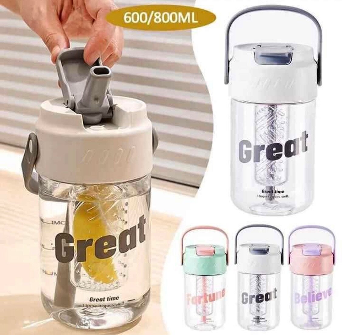 Bouteille Infuseur Fruit 800ML