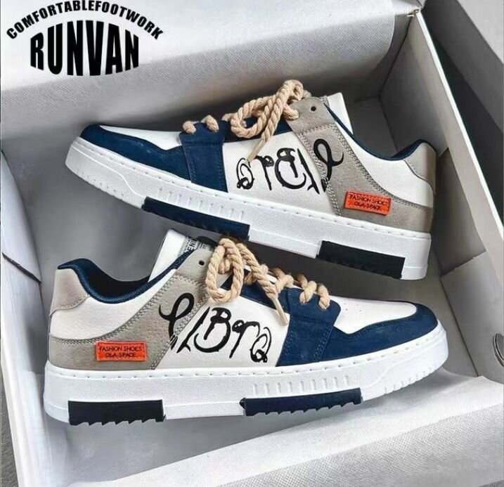 TOUPHY Men's Sneakers Low Top Shoes Lace Up - Multicolour