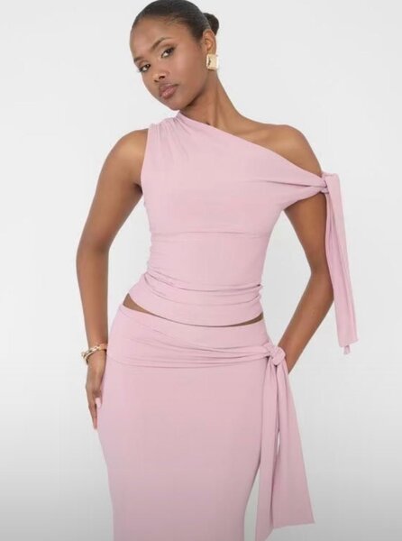 Ensemble jupe longue et haut chic