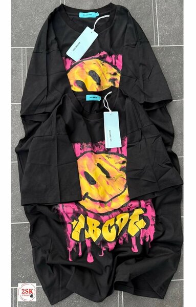 T-shirt noir smiley