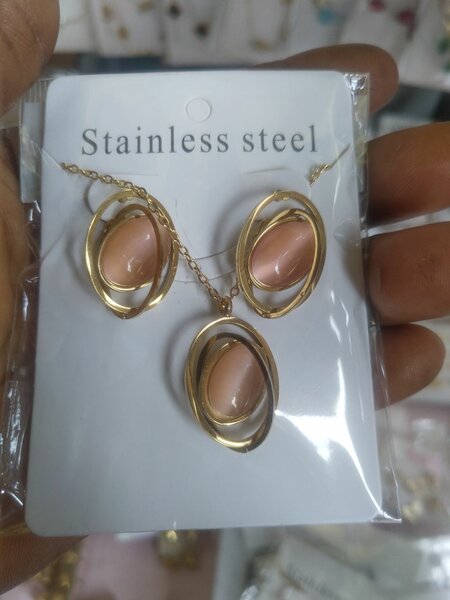 Parure acier inoxydable élégante