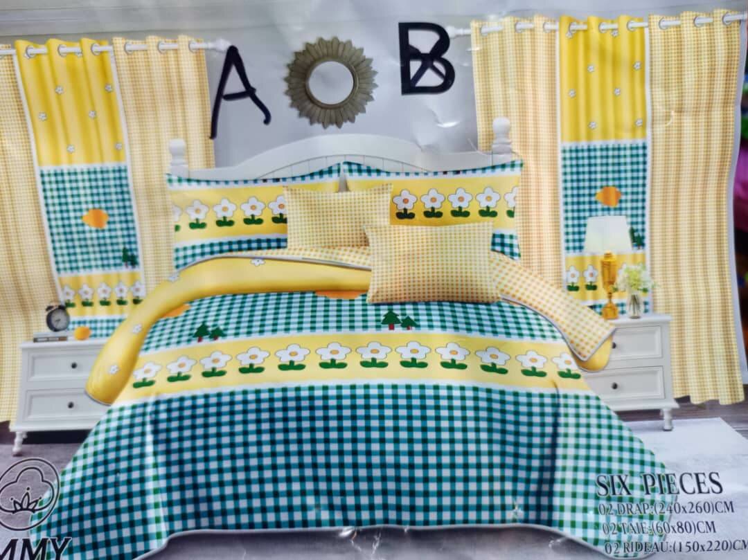 Draps, taies et rideaux