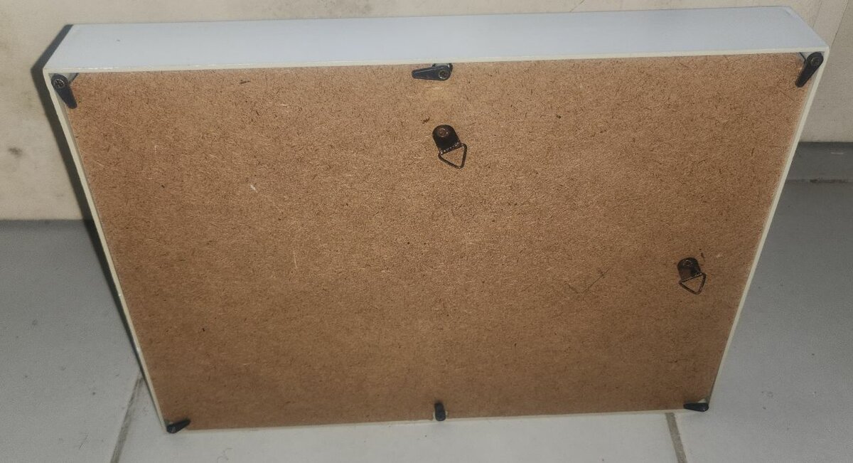 Cadre photo double blanc