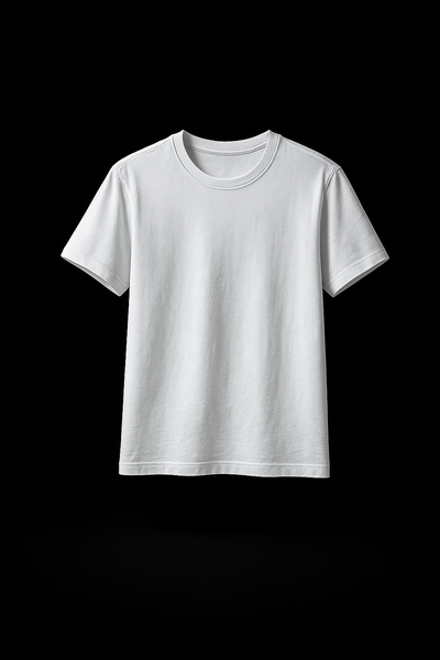 T-shirt Blanc Unisexe Confortable