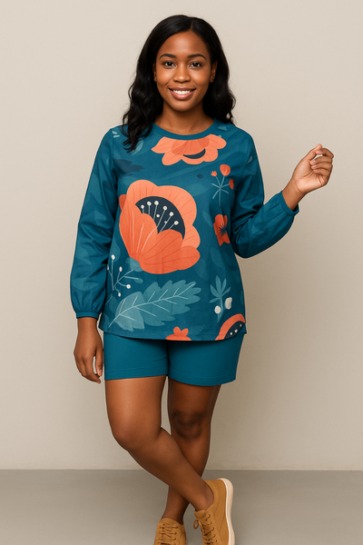 Tenue fleurie moderne