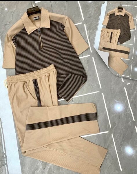 Ensemble décontracté rayé homme